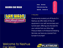 Tablet Screenshot of nashuacarwash.com